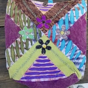 Hippie Cross Body Shoulder Bag Tie Die handmade